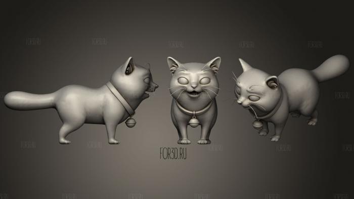 Cat Chubby stl model for CNC